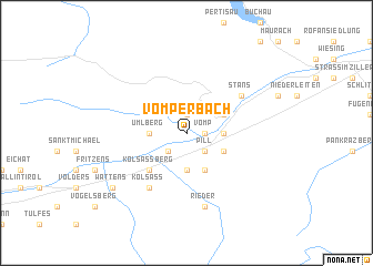 map of Vomperbach