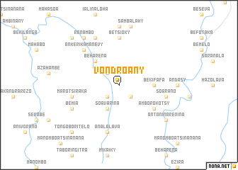 map of Vondroany