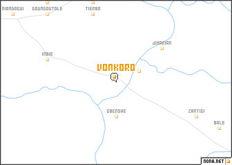 map of Vonkoro