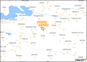 map of Võnnu