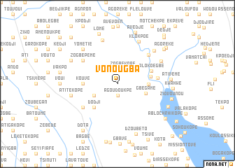 map of Vonougba