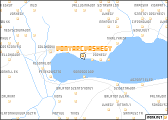 map of Vonyarcvashegy