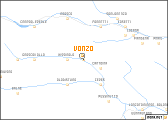 map of Vonzo