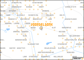 map of Voordeldonk