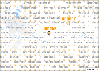 map of Voorde