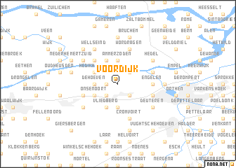 map of Voordijk