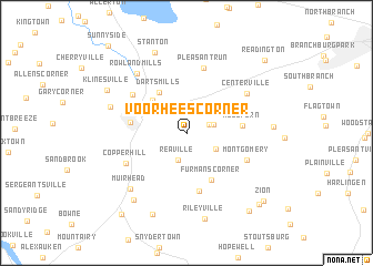 map of Voorhees Corner