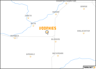 map of Voorhies