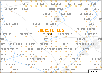 map of Voorste Hees