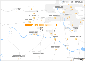 map of Voortrekkerhoogte