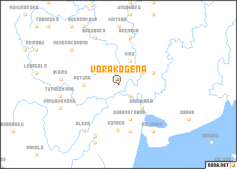 map of Vorakogena