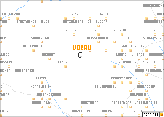 map of Vorau