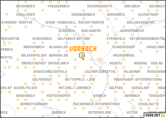 map of Vorbach