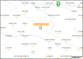 map of Vorbasse