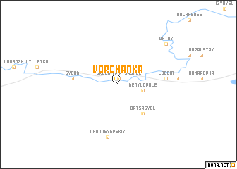 map of Vorchanka