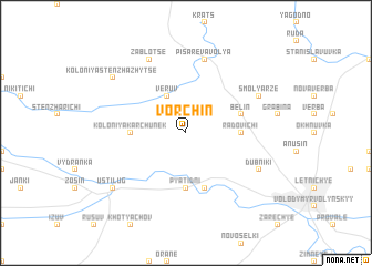 map of Vorchin