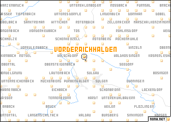 map of Vorderaichhalden
