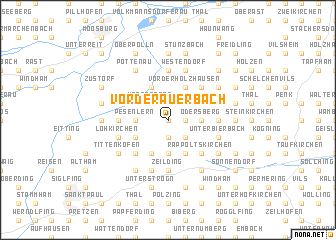 map of Vorderauerbach