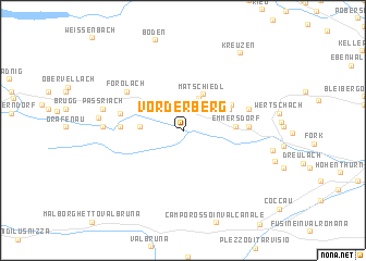 map of Vorderberg