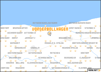 map of Vorder Bollhagen