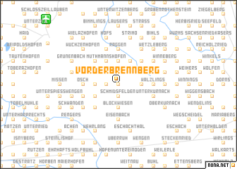 map of Vorderbrennberg