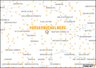 map of Vorderbüchelberg