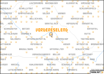 map of Vorderes Elend