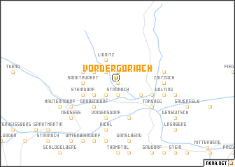 map of Vordergöriach