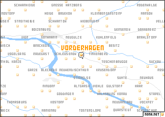 map of Vorderhagen