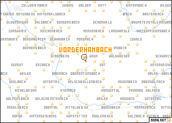 map of Vorderhambach