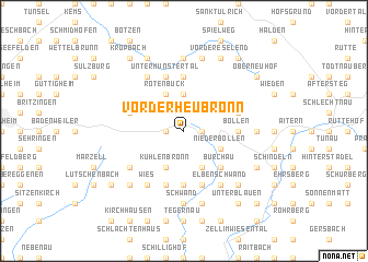 map of Vorderheubronn