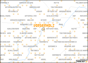 map of Vorderholz