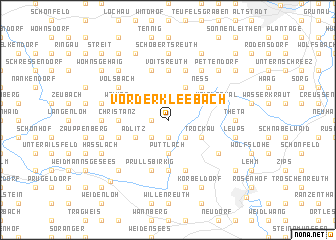 map of Vorderkleebach