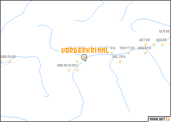 map of Vorderkrimml