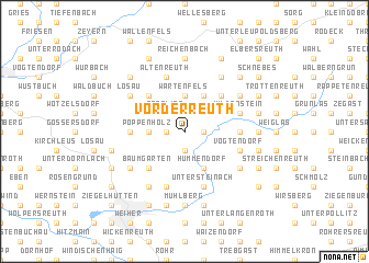 map of Vorderreuth