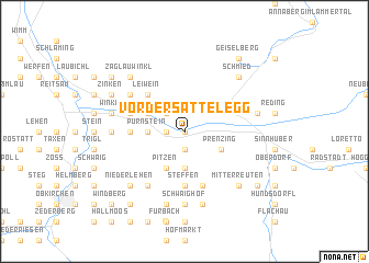 map of Vordersattelegg