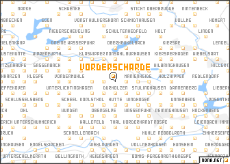 map of Vorderscharde