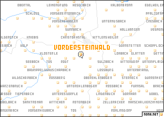 map of Vordersteinwald