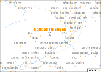 map of Vorderthiersee