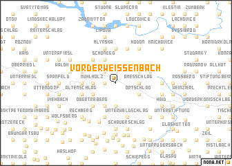 map of Vorderweissenbach