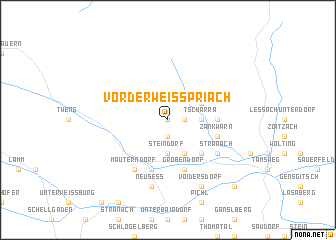 map of Vorderweisspriach