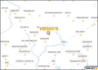 map of Vordevʼye