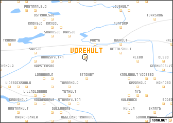 map of Vörehult