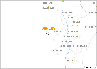 map of Vorehy