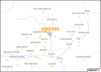 map of Voreinón
