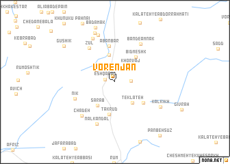 map of Vorenjān