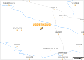 map of Vorenkovo