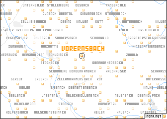 map of Vor Ernsbach