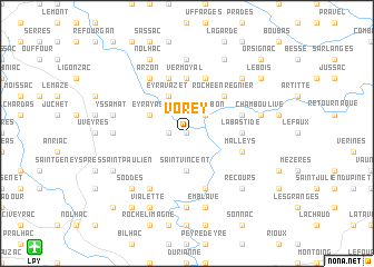 map of Vorey