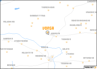 map of Vorga